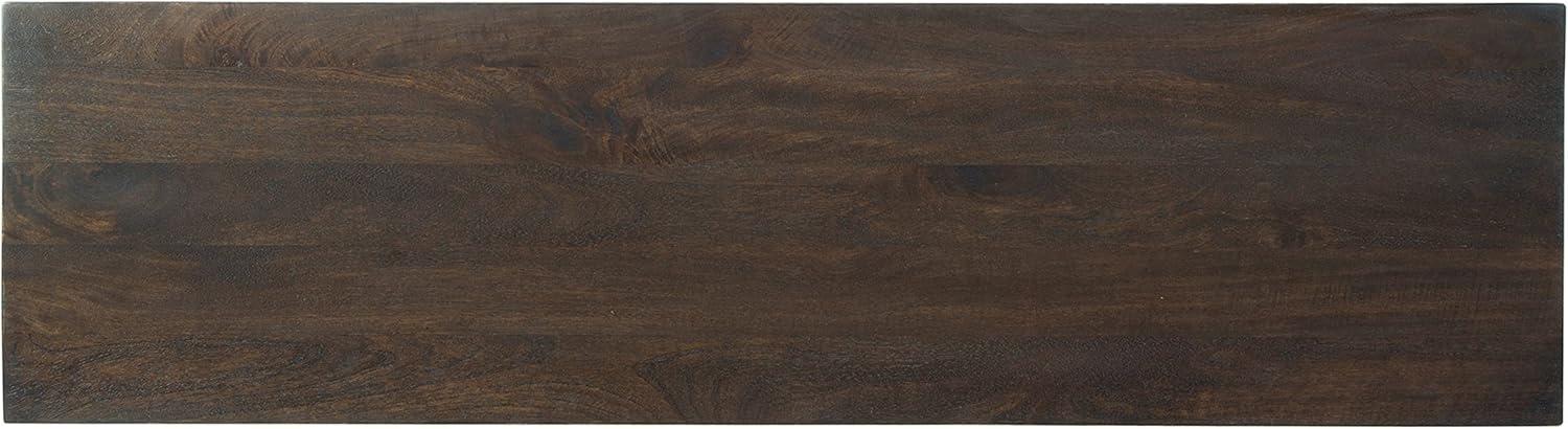 imageSignature Design by Ashley Elinmore MidCentury Modern Accent Cabinet Brown ampamp Gold