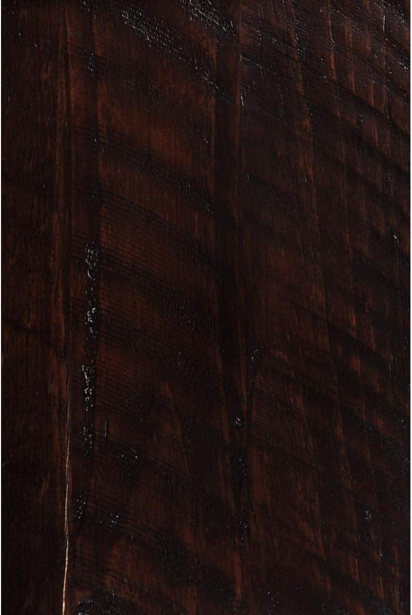 imageSignature Design by Ashley Fregine Farmhouse Square End Table with Floor Shelf Weathered White FinishRustic Brown