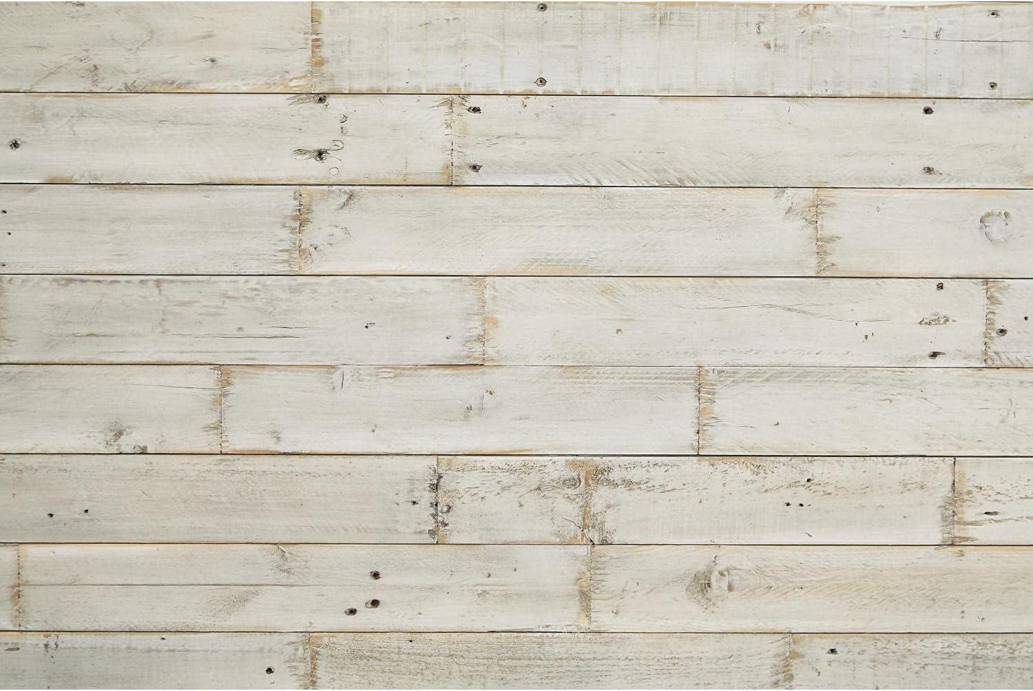 imageSignature Design by Ashley Fregine Farmhouse Square End Table with Floor Shelf Weathered White FinishWhitewash