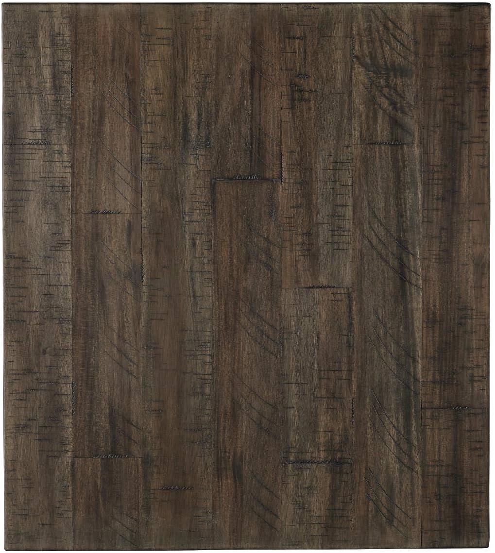 imageSignature Design by Ashley Johurst Rustic Square End Table 1 Drawer and Fixed Lower Shelf Rustic BrownRustic Brown