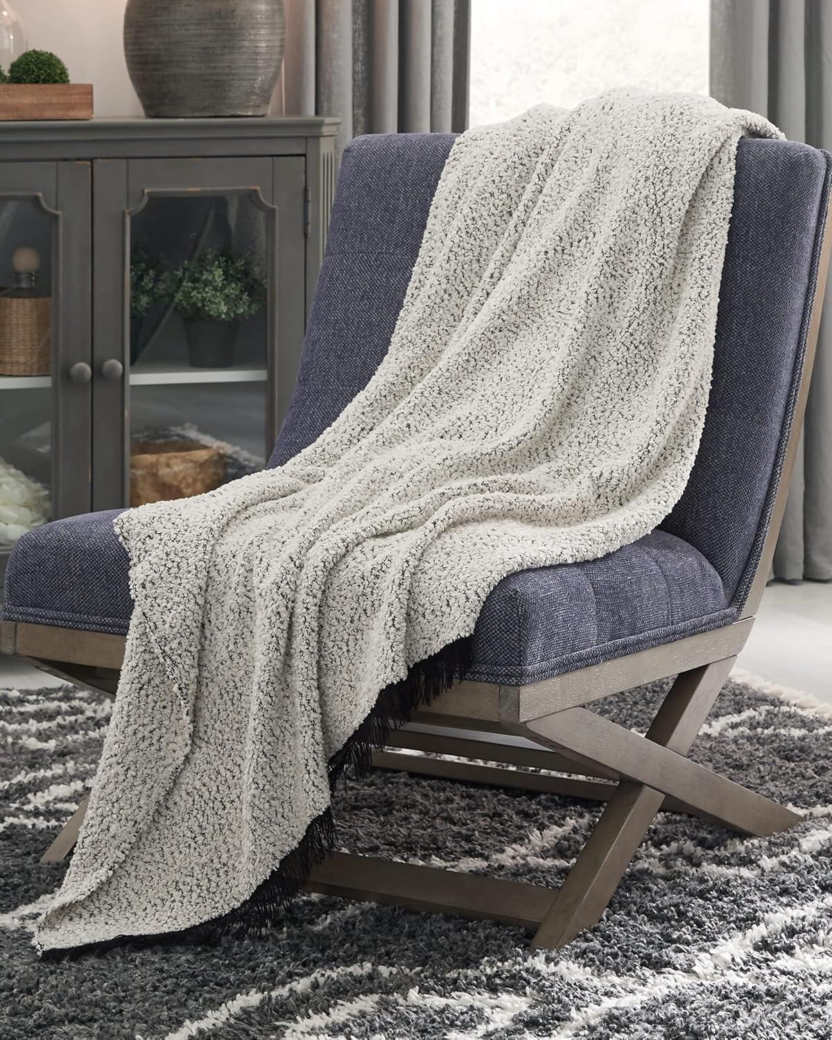 imageSignature Design by Ashley Leonita Coastal Throw Black ampampWhite