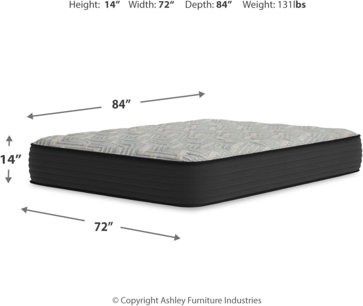 imageSignature Design by Ashley Queen Size Ultra Luxury 14 Inch Hyper Cool Hybrid Mattress with Cooling Gel Memory Foam Fiberglass Free Mattress In A BoxFull