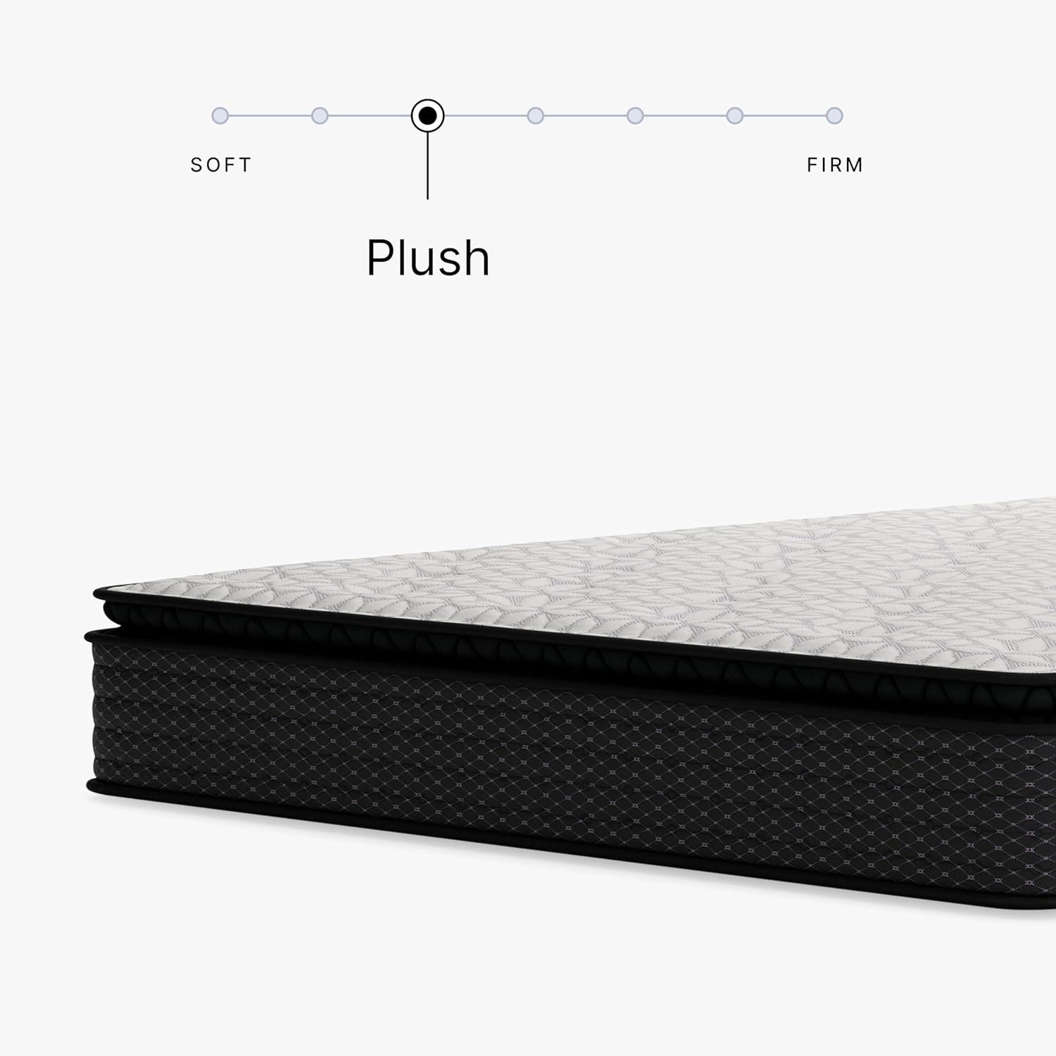 imageSignature Design by Ashley Queen Size Ultra Luxury 14 Inch Hyper Cool Hybrid Mattress with Cooling Gel Memory Foam Fiberglass Free Mattress In A BoxFull