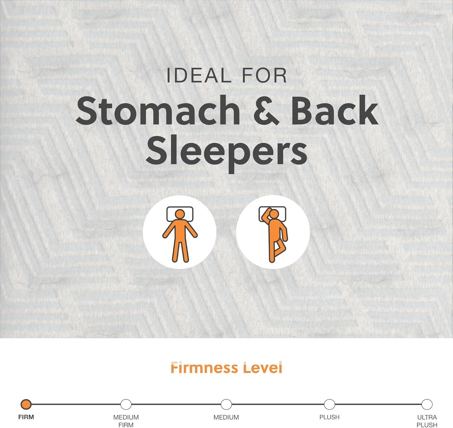 imageSignature Design by Ashley Queen Size Ultra Luxury 14 Inch Hyper Cool Hybrid Mattress with Cooling Gel Memory Foam Fiberglass Free Mattress In A BoxFull