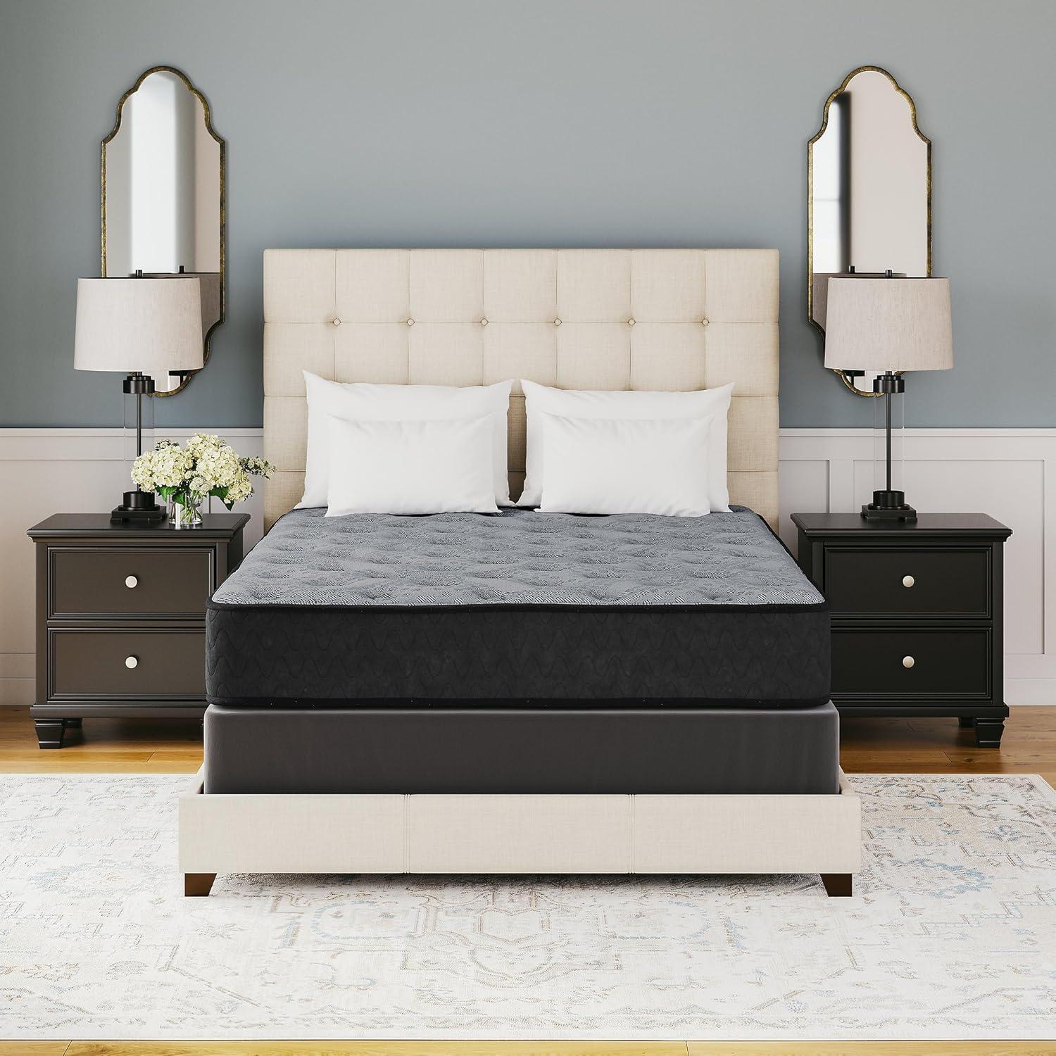imageSignature Design by Ashley Queen Size Ultra Luxury 14 Inch Hyper Cool Hybrid Mattress with Cooling Gel Memory Foam Fiberglass Free Mattress In A BoxKing