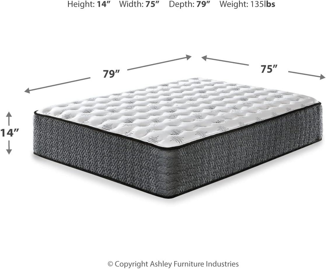 imageSignature Design by Ashley Queen Size Ultra Luxury 14 Inch Hyper Cool Hybrid Mattress with Cooling Gel Memory Foam Fiberglass Free Mattress In A BoxKing