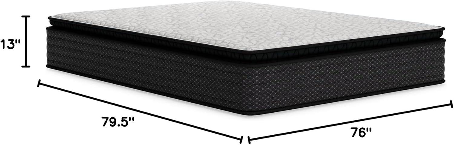 imageSignature Design by Ashley Queen Size Ultra Luxury 14 Inch Hyper Cool Hybrid Mattress with Cooling Gel Memory Foam Fiberglass Free Mattress In A BoxKing