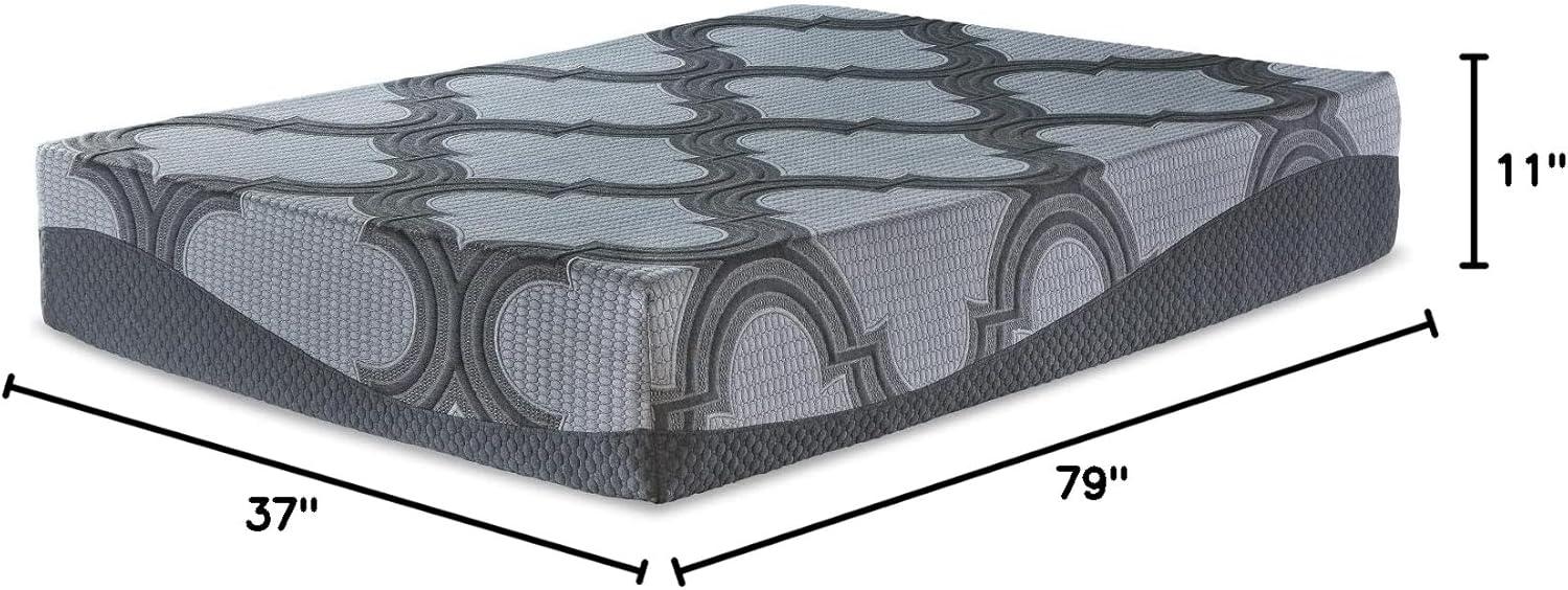 imageSignature Design by Ashley Queen Size Ultra Luxury 14 Inch Hyper Cool Hybrid Mattress with Cooling Gel Memory Foam Fiberglass Free Mattress In A BoxTwin XL