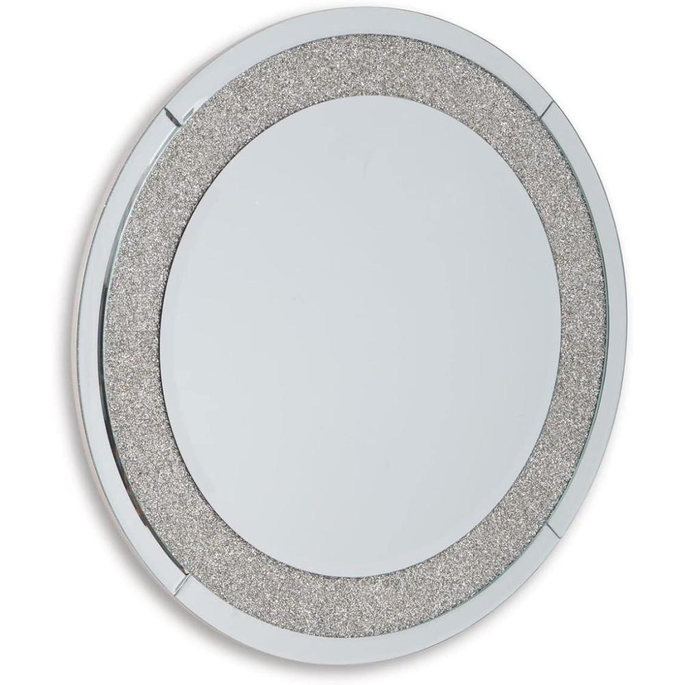 imageSignature Design by Ashley Kingsleigh Glam Beaded Crystal Accent Mirror Silver32L x 32W