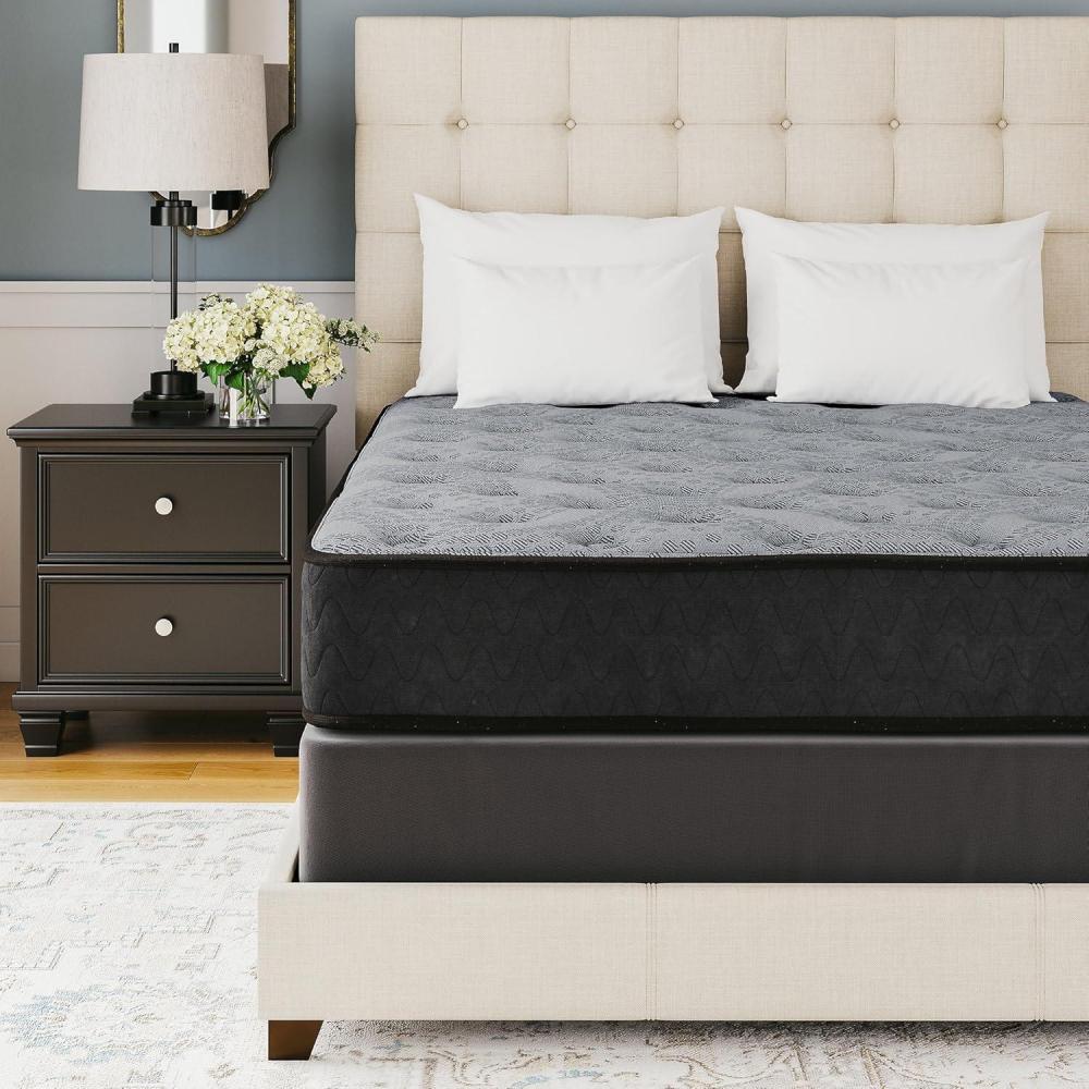 imageSignature Design by Ashley Queen Size Ultra Luxury 14 Inch Hyper Cool Hybrid Mattress with Cooling Gel Memory Foam Fiberglass Free Mattress In A BoxKing