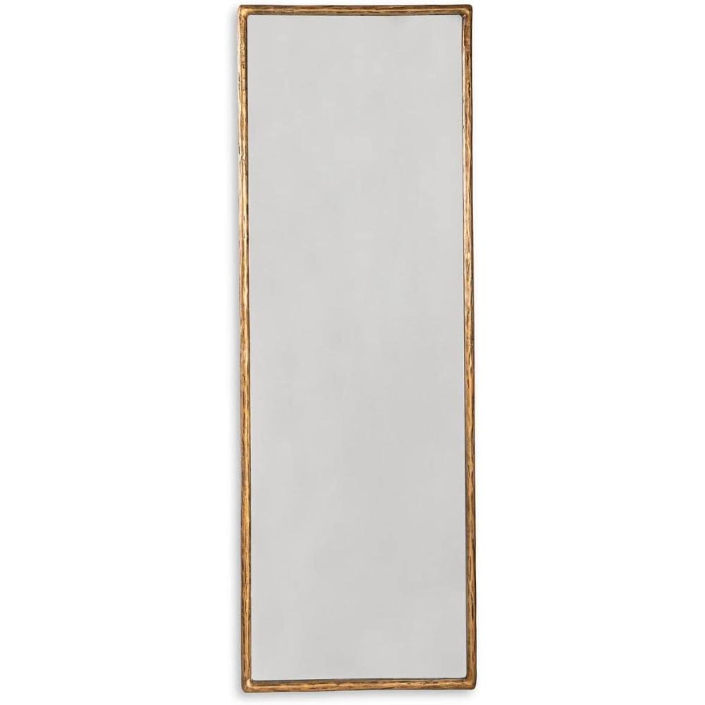 imageSignature Design by Ashley Ryandale Antique 72quot Rectangular Aluminum Full Length Floor Mirror Metallic