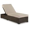 Outdoor Chaise Lounge with Cushion