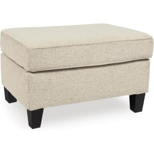 Signature Design by Ashley Abinger Contemporary Rectangle Ottoman, Dark Gray(Beige)