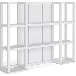 Signature Design by Ashley Ashbryn Contemporary Dining Hutch with 2 Shelves, White