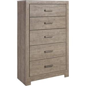 Signature Design by Ashley Culverbach Scandinavian 6 Drawer Dresser, Weathered Gray(5 Drawer Chest)