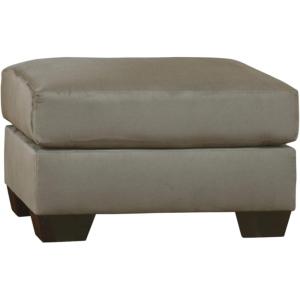 Signature Design by Ashley Darcy Casual Plush Square Accent Ottoman, Grayish Brown(Grey)