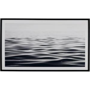 Signature Design by Ashley Kierlett Modern Framed Sea Print Wall Art 63 x 37 Inches, Black & White