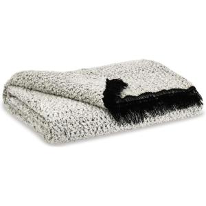 Signature Design by Ashley Leonita Coastal Throw, Black &White