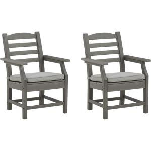 Signature Design by Ashley P802-625 Visola Dining Table, Gray(Arm Chairs)