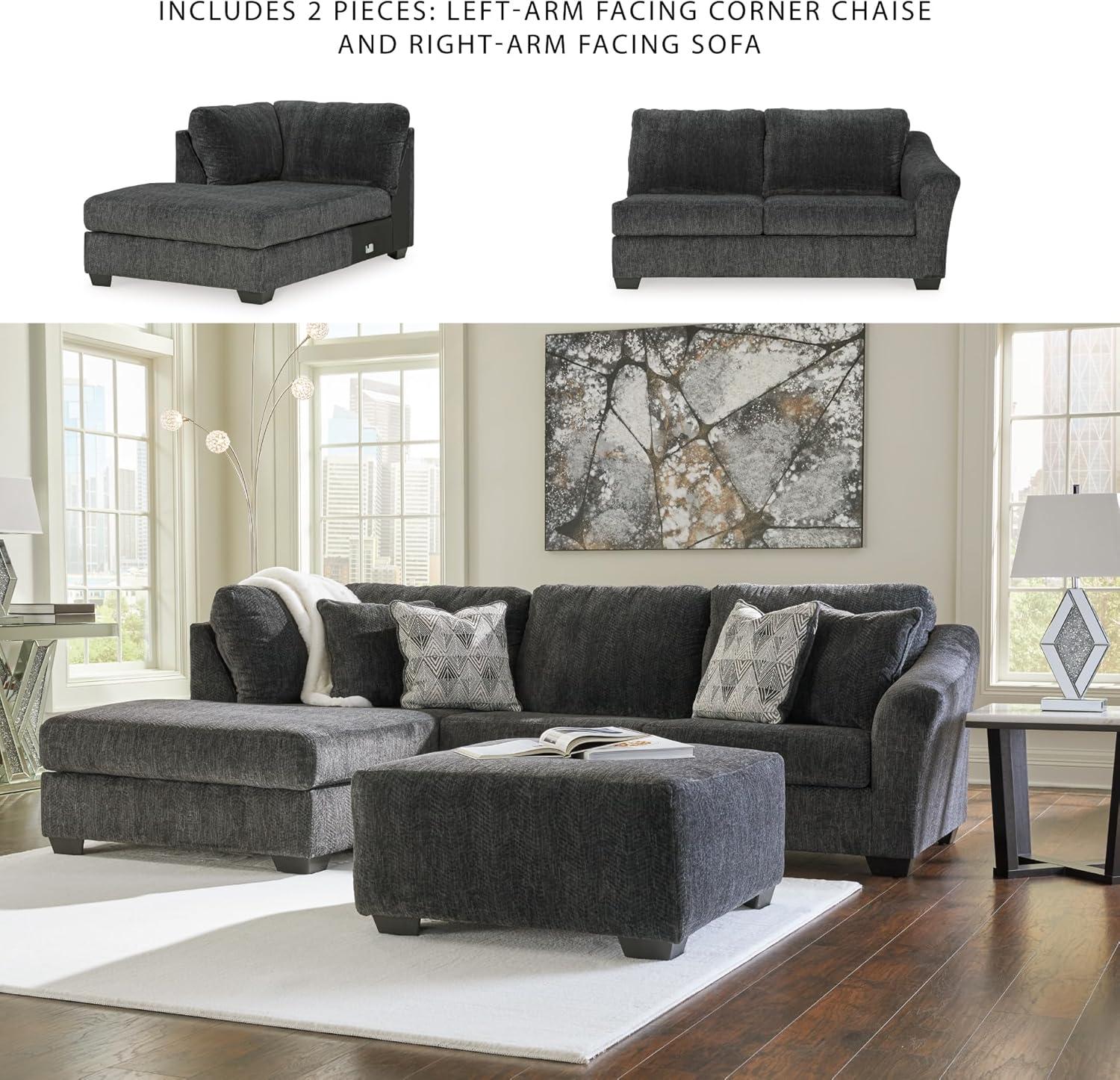 imageSignature Design by Ashley Alesbury Retro Oversized Swivel Accent Chair Dark BrownDark Gray