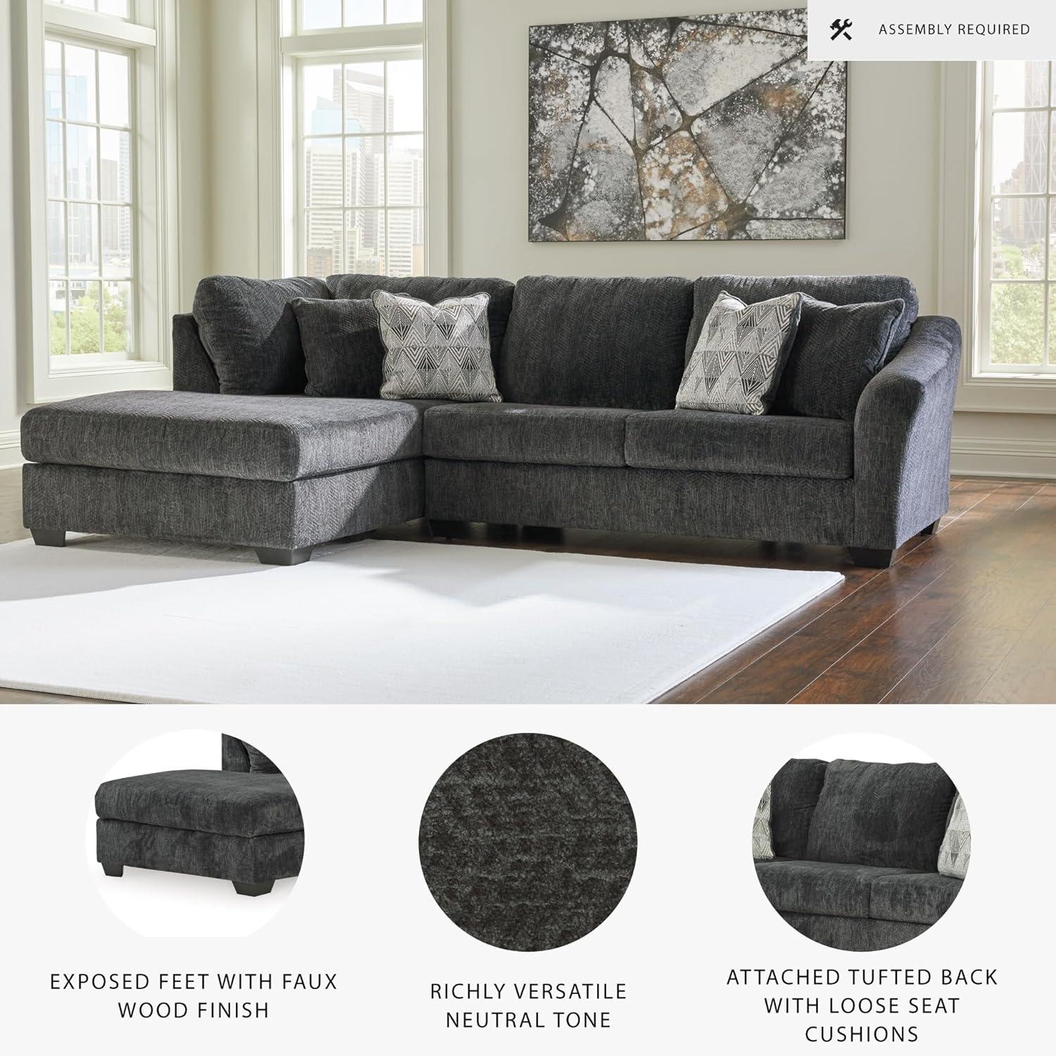 imageSignature Design by Ashley Alesbury Retro Oversized Swivel Accent Chair Dark BrownDark Gray