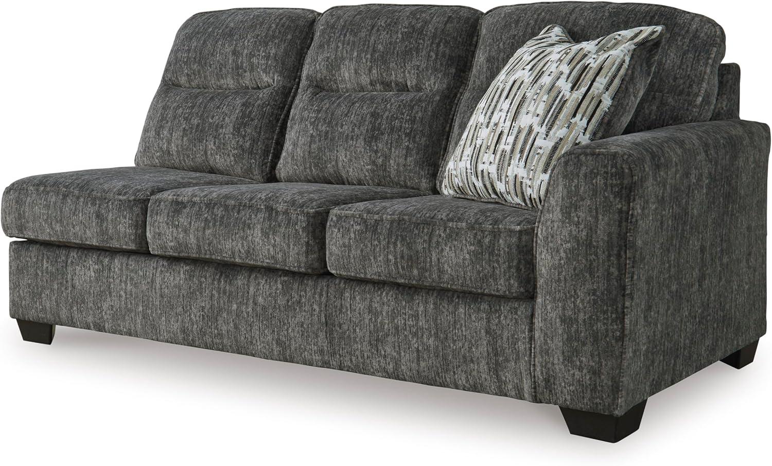 imageSignature Design by Ashley Lonoke Casual LeftArm Facing 2Piece Sectional with Chaise Loose Seat Cushions Throw Pillows Included GrayGunmetal