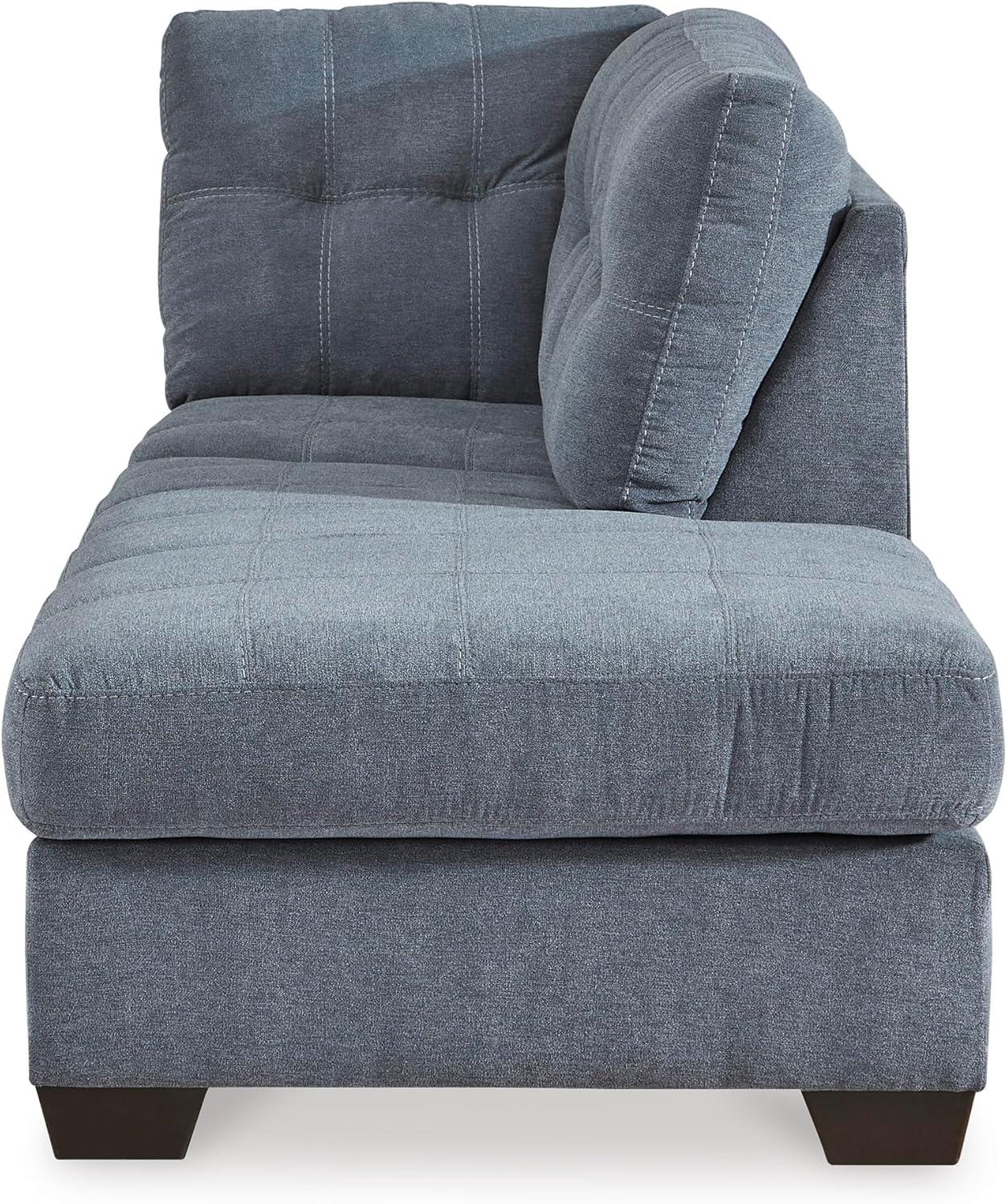 imageSignature Design by Ashley Marleton Contemporary RightArm Facing Tufted 2Piece Sectional with Chaise and Loose Seat Cushions Light GrayBlue