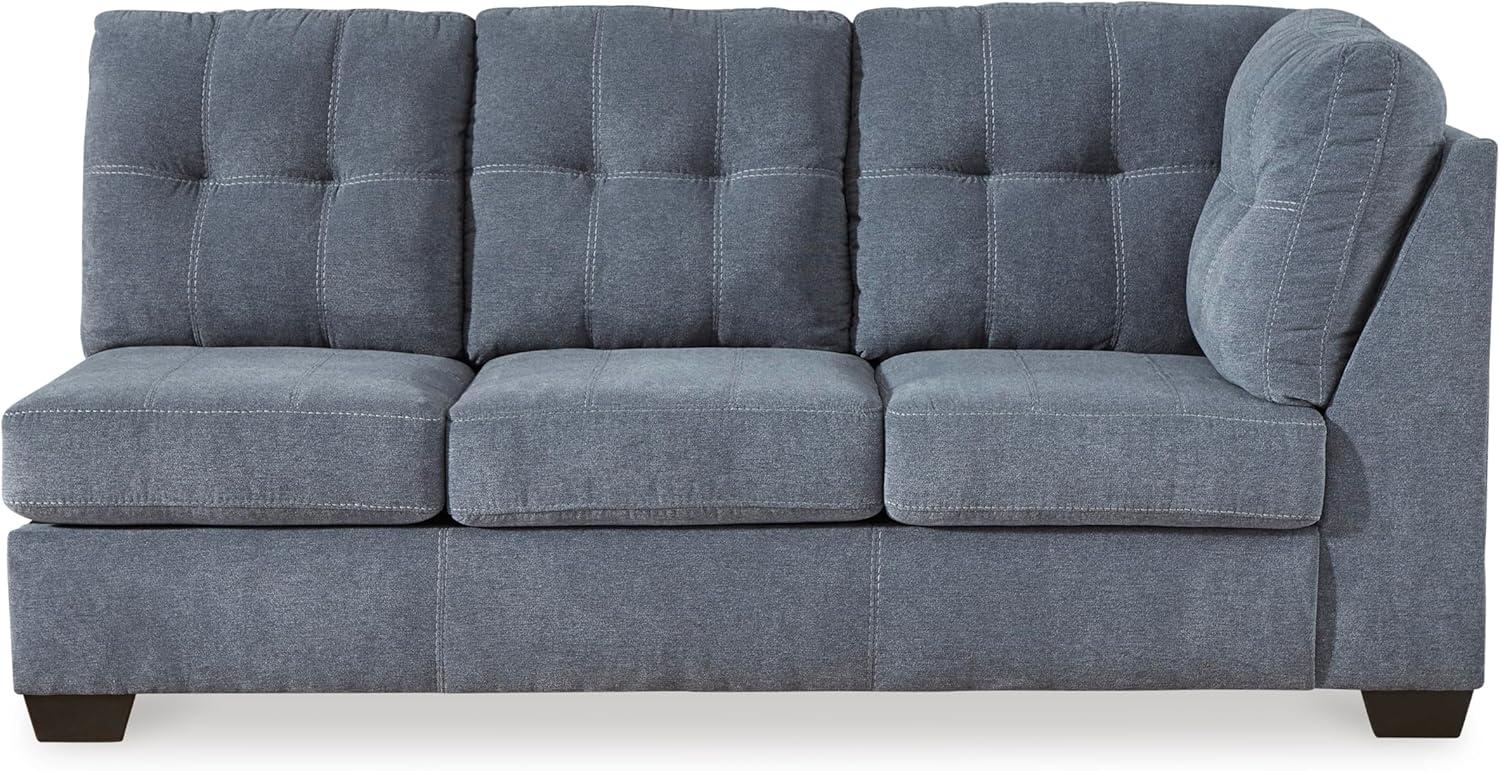 imageSignature Design by Ashley Marleton Contemporary RightArm Facing Tufted 2Piece Sectional with Chaise and Loose Seat Cushions Light GrayBlue