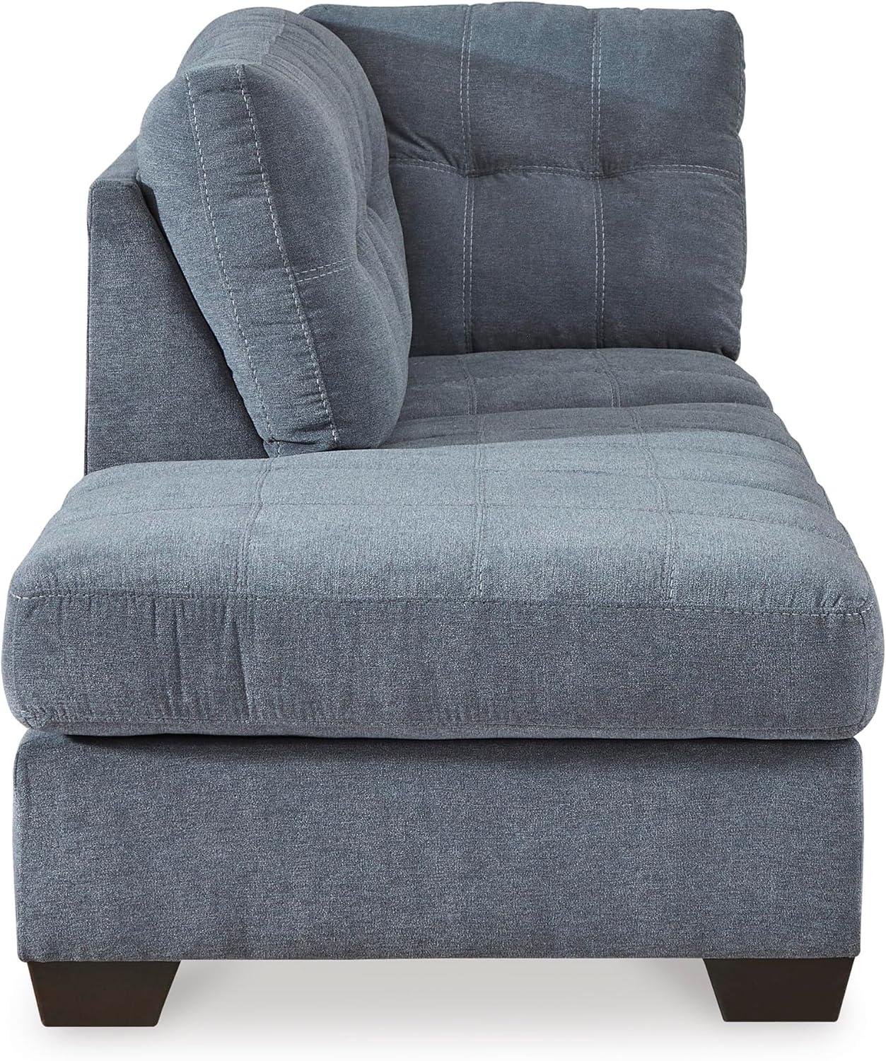 imageSignature Design by Ashley Marleton Contemporary RightArm Facing Tufted 2Piece Sectional with Chaise and Loose Seat Cushions Light GrayBlue