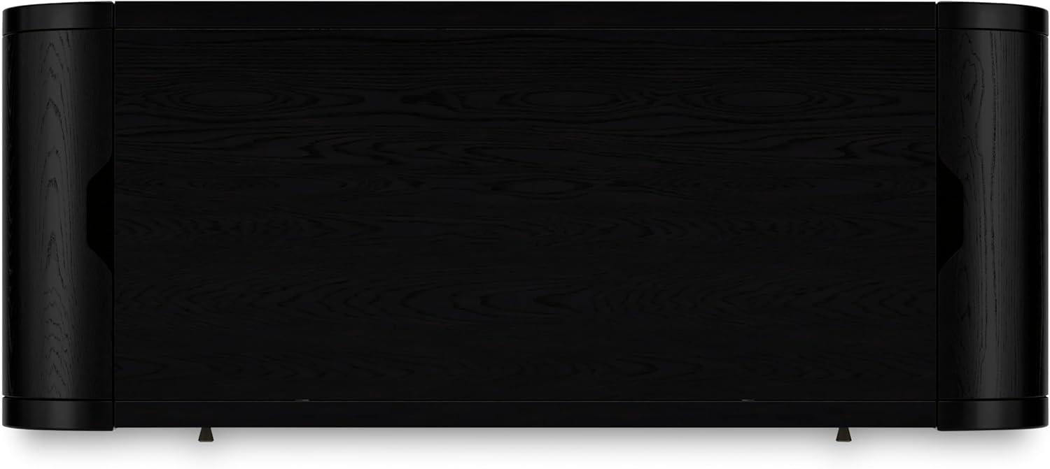 imageSignature Design by Ashley Rowanbeck Contemporary 2Drawer 60quot Home Office Desk with PullOut Keyboard Tray Cord Management USB Charging Ports and 2 Utility Bins Black