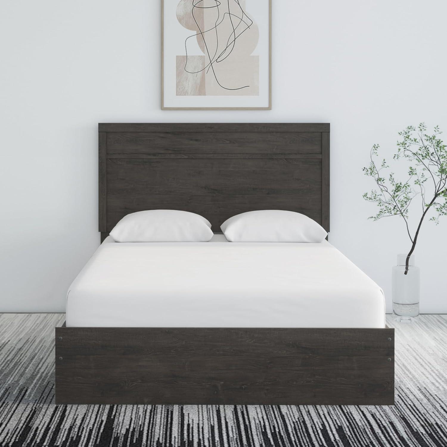 imageSignature Design by Ashley Stelsie Vintage SmoothGliding 6Drawer Dresser and Mirror with Safety Stop WhiteCharcoal