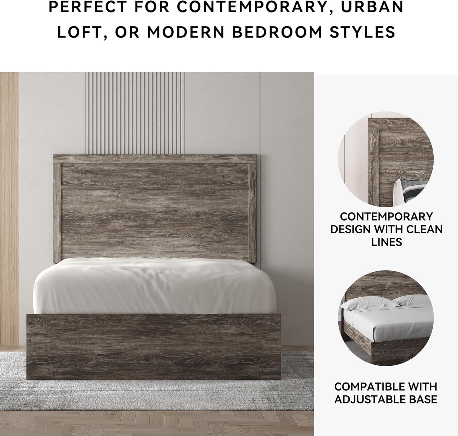 imageSignature Design by Ashley Stelsie Vintage SmoothGliding 6Drawer Dresser and Mirror with Safety Stop WhiteGrey