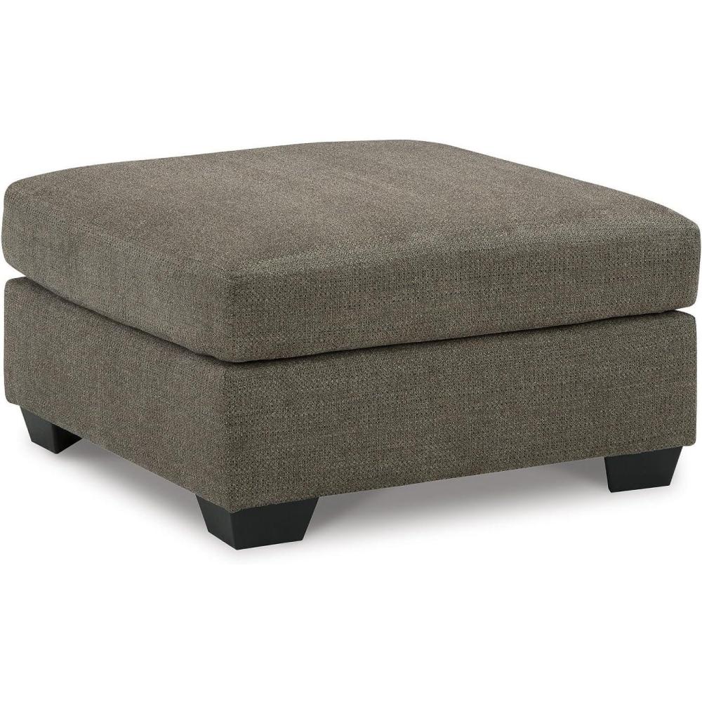 imageSignature Design by Ashley Mahoney Contemporary Oversized Accent Ottoman Light GrayBrown