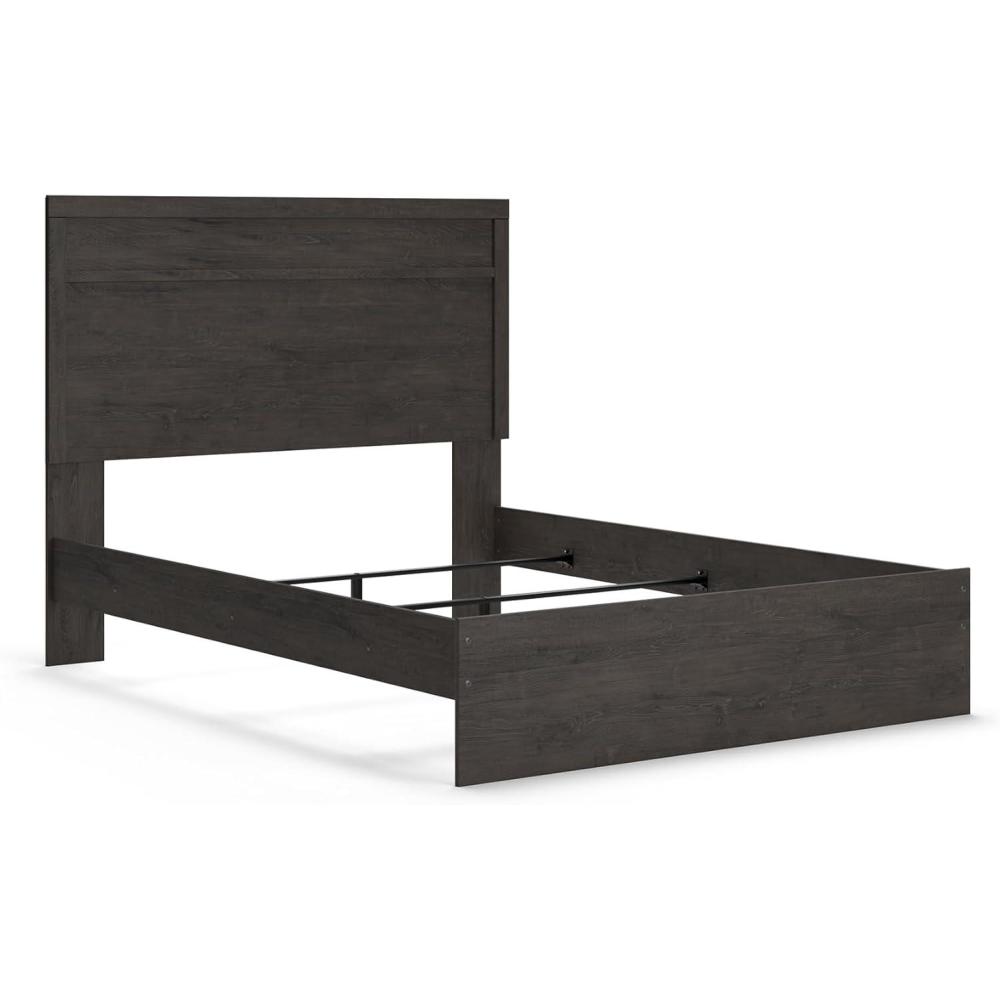 imageSignature Design by Ashley Stelsie Vintage SmoothGliding 6Drawer Dresser and Mirror with Safety Stop WhiteCharcoal