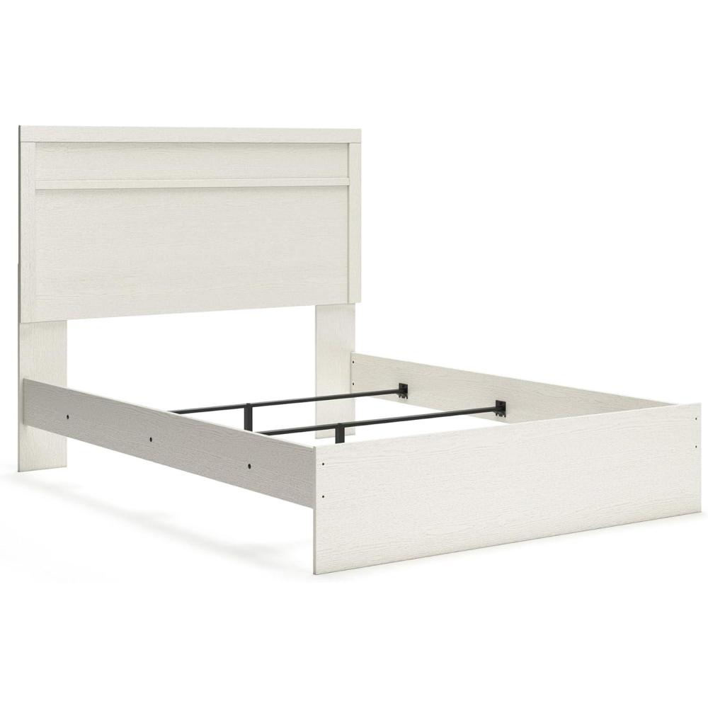 imageSignature Design by Ashley Stelsie Vintage SmoothGliding 6Drawer Dresser and Mirror with Safety Stop WhiteWhite