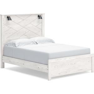 Signature Design by Ashley Gerridan Vintage Smooth-Gliding 6-Drawer Dresser and Mirror with Safety Stop, White & Gray(White/Black)