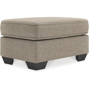 Signature Design by Ashley Greaves Contemporary Accent Ottoman, Gray(Beige)