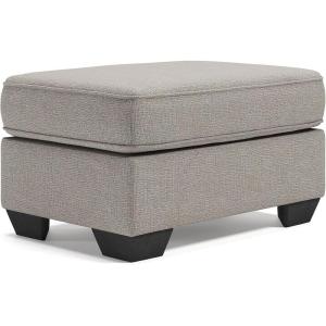 Signature Design by Ashley Greaves Contemporary Accent Ottoman, Gray(Grey)