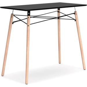 Signature Design by Ashley Jaspeni Industrial Home Office Desk, Black & Light Brown(Black & Light Brown)