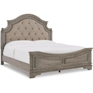 Signature Design by Ashley Lodenbay Casual Smooth-Gliding 7-Drawer Dresser and Mirror with Safety Stop, Light Gray & Dark Brown(Antique Gray)