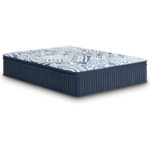 Signature Design by Ashley Plush Luxe 2.0 15 Inch Breathable Gel Latex Memory Foam Hybrid Mattress with Edge Support for Cool Sleep and Pressure Relief, Queen, Fiberglass Free, Mattress in A Box