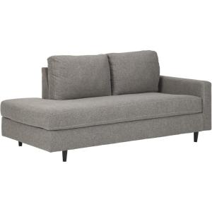 Signature Design by Ashley Lyman Mid Century Modern Right Arm Facing Chaise Lounge, Gray(Grey)