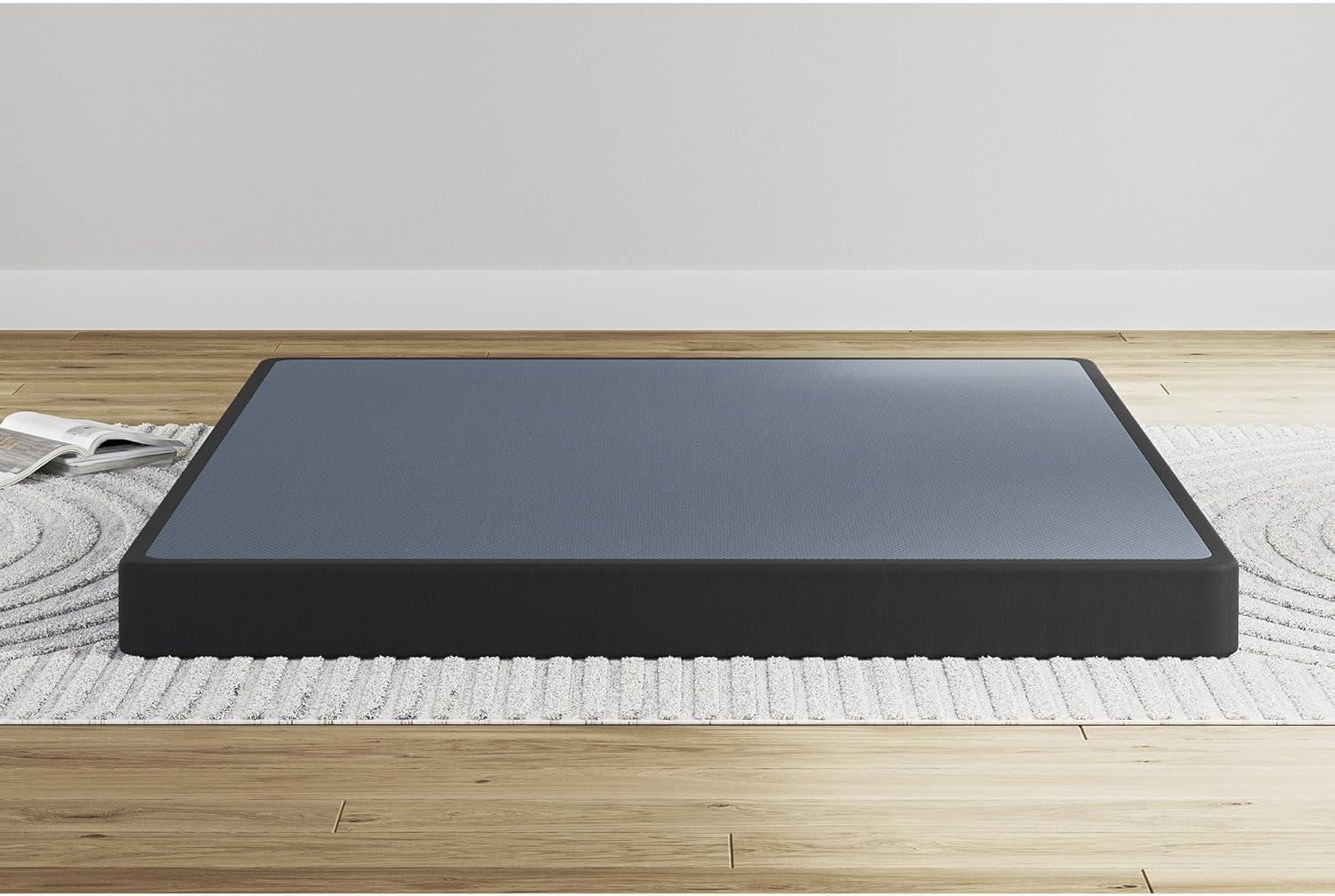 imageSignature Design by Ashley Low Profile Ready to Assemble Metal Foundation Queen BlackTwin