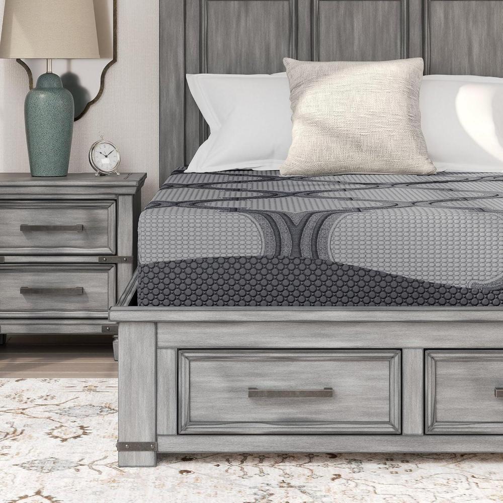imageSignature Design by Ashley King Size 12 Inch Hybrid Mattress with Cooling Gel Memory Foam and Lumbar Support Form Fiberglass Free Mattress In A BoxCalifornia King