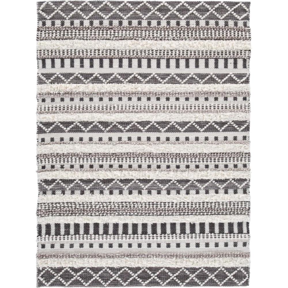 imageSignature Design by Ashley Karalee Tribal 5 x 7 Medium Pile Rug with Geometric Design Ivory ampamp Brown5 x 7 Rectangular