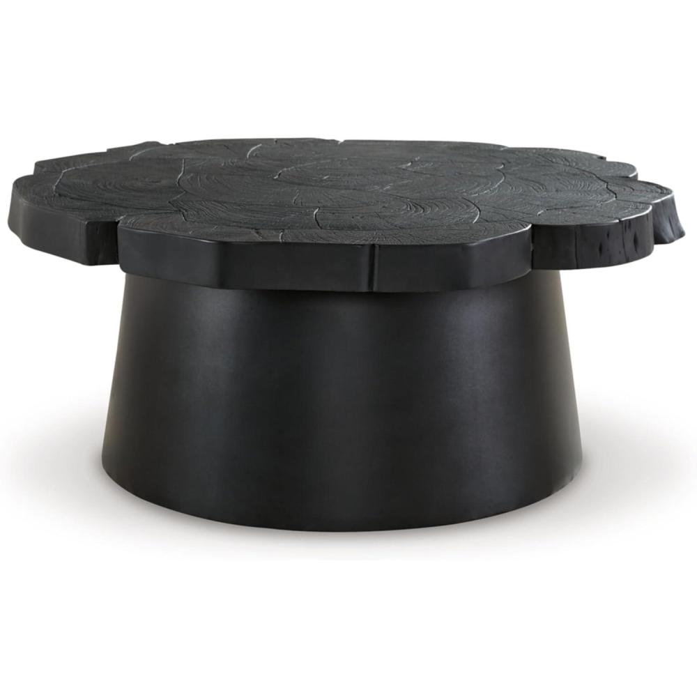 imageSignature Design by Ashley Wimbell Contemporary Tapered Base Coffee Table Black