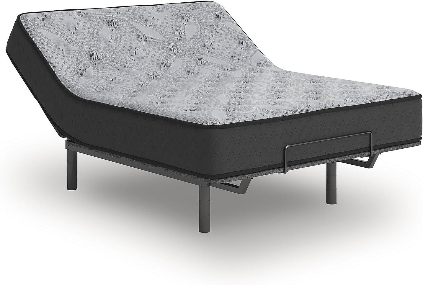 imageSignature Design by Ashley Comfort Plus 10 Inch Medium Stain Resistant Gel Memory Foam Hybrid Mattress with Edge Support for Cool Sleep and Pressure Relief Full Fiberglass Free Mattress in A BoxFull