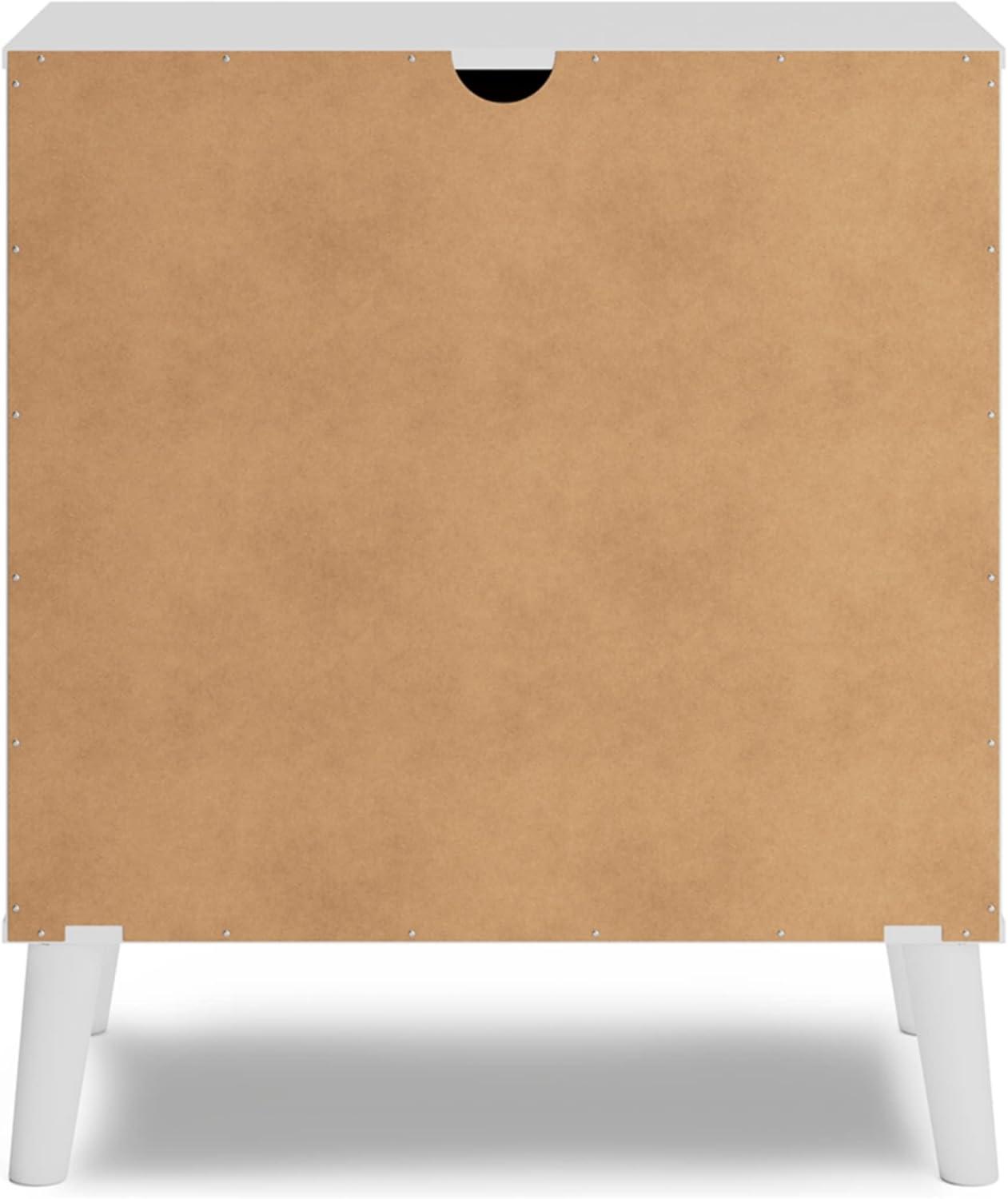 imageSignature Design by Ashley Piperton 5 Drawer Chest Black ampamp Light BrownWhiteNatural