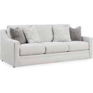 Signature Design by Ashley Maitelynn Contemporary Upholstered Chair with Non-Skid Legs, White(Sofa)