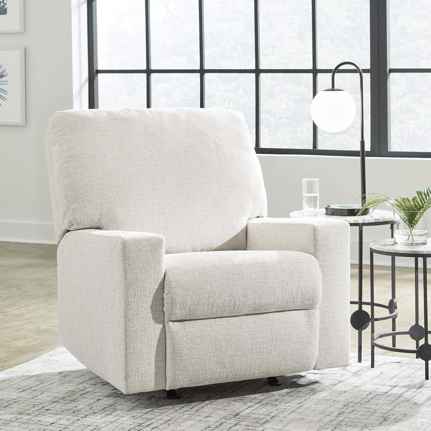 imageSignature Design by Ashley Rannis Casual Manual Rocker Recliner WhiteWhite
